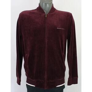 Vintage Y2K Sean John Burgundy Velour Jacket Mens L 2000s sopranos